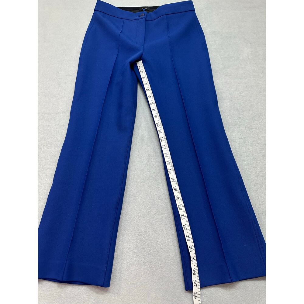 Theory Cardinal Trouser Canton Bistretch Royal Blue Pants Size 8 - Picture 8 of 11
